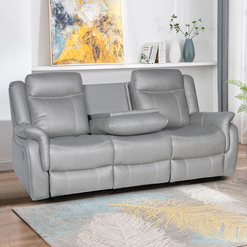 SOUTHERN STYLERS ARIA 3 SEATER FAUX LEATHER RECLINER SOFA