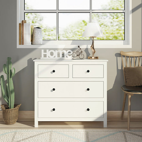 YORK STREET WHITE FRANCO 4 DRAWER CHEST