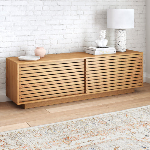 180CM XAVI OAK WOOD TV UNIT