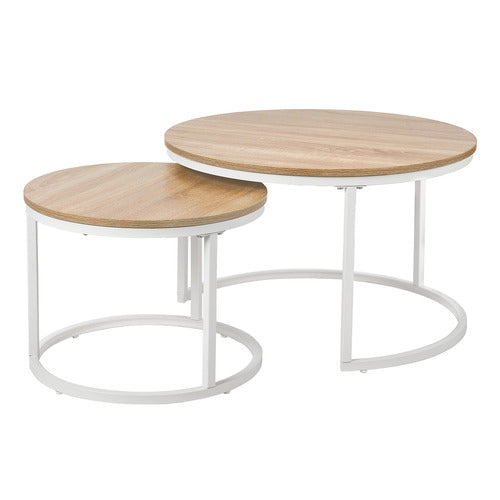 LIVING FUSION 2 PIECE LEONID NESTING COFFEE TABLE SET