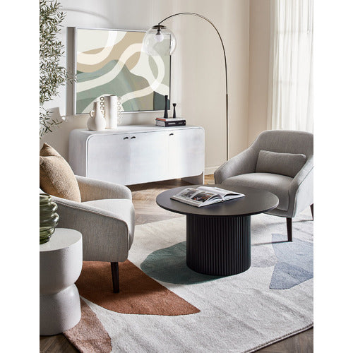 ANIKA ROUND MANGO WOOD COFFEE TABLE