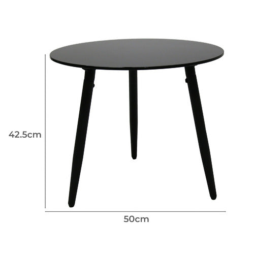 NATURALLY PROVINICIAL BLACK MICEL OUTDOOR COFFEE TABLE