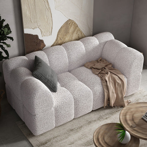EVER DREAMING LIVING LEIA 2 SEATER BOUCLE MODULAR SOFA