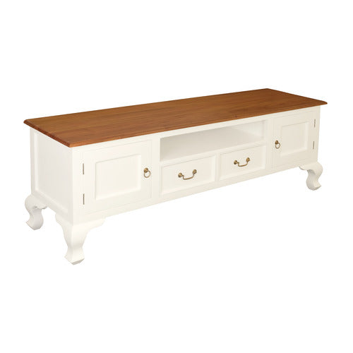 LA VERDE QUEEN ANN 2 DOOR 2 DRAWER ENTERTAINMENT UNIT