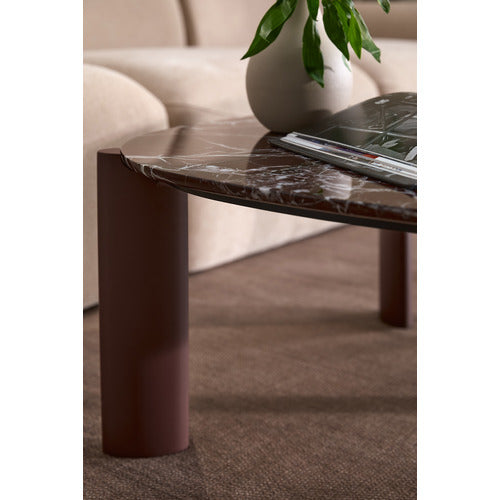 MARILYN MERLOT MARBLE COFFEE TABLE