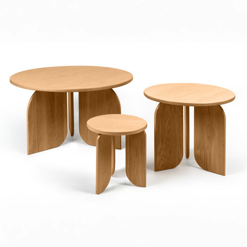 NORDIC STREET REINHOLD OAK WOOD COFFEE TABLE