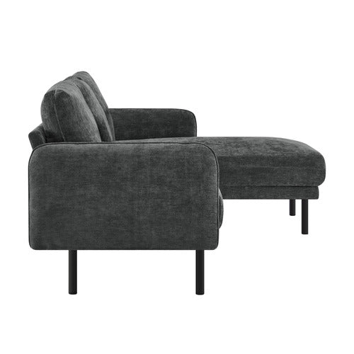 CORE LIVING SKADI 3 SEATER UPHOLSTERED SOFA WITH RIGHT CHAISE