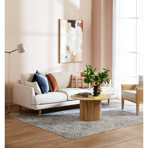 ANIKA ROUND MANGO WOOD COFFEE TABLE