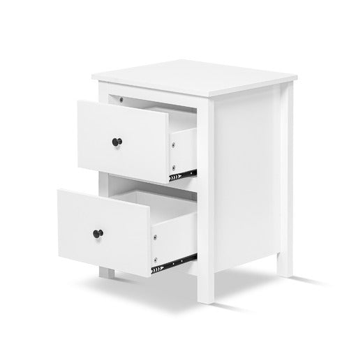YORK STREET 2 PIECE FRANCO CHEST OF DRAWERS & BEDSIDE TABLE SET