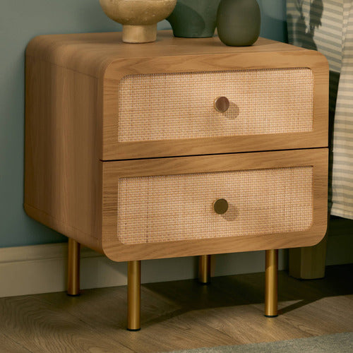 MAXINE 2 DRAWER BEDSIDE TABLE