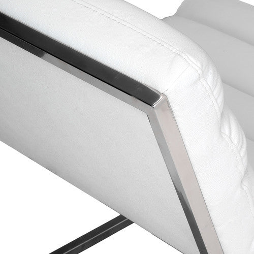 FURNITURE MARKET EIVISSA FAUX LEATHER ACCENT CHAIR