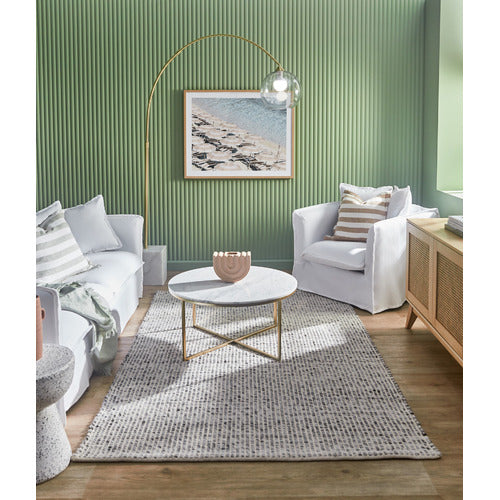 80CM WHITE SERENA ITALIAN CARRARA MARBLE COFFEE TABLE