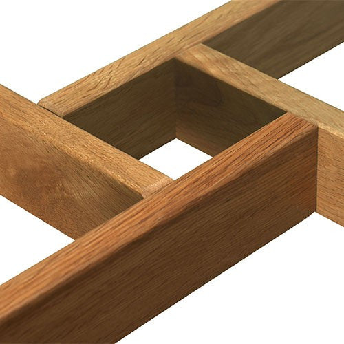 ESTUDIO FURNITURE MONTEREY GLASS & OAK COFFEE TABLE