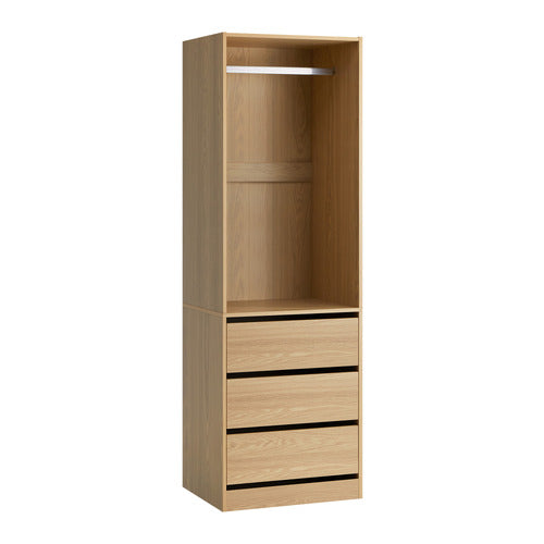 LIVING FUSION NATURAL CASSANDRA 3 DRAWER WARDROBE