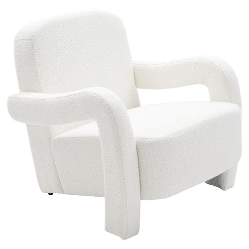 EVER DREAMING LIVING JULIAN BOUCLE ACCENT CHAIR