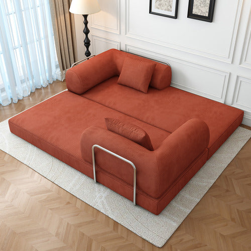 MIKASA FURNITURE KIRAN 3 SEATER DOUBLE CORDUROY SOFA BED