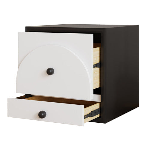 AROYA HOME SOLARA 2 DRAWER BEDSIDE TABLE