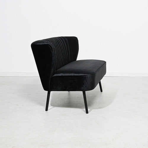 BROOKLYN AND BELLA BLACK 2 SEATER SOFA