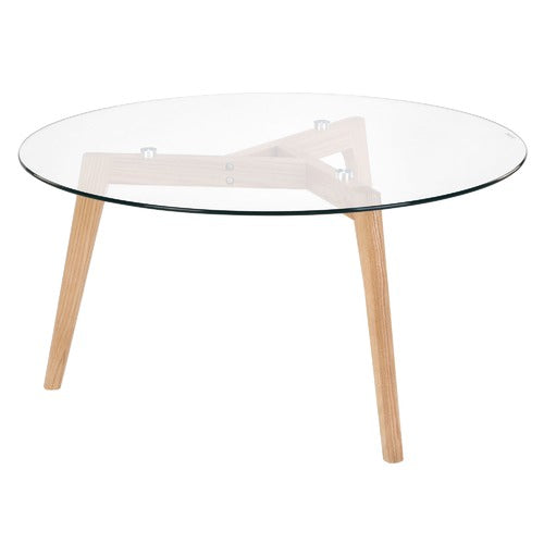 STAD GLASS TOP COFFEE TABLE