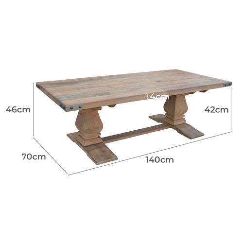 LEGACY FURNITURE UTAH MANGO WOOD COFFEE TABLE