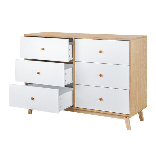 EXPERT HOMEWARES DAVOR 6 DRAWER CHEST