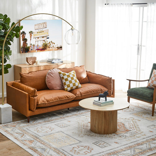 ANIKA ROUND MANGO WOOD COFFEE TABLE
