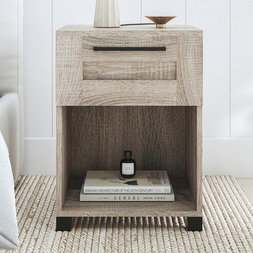 WEST VALLEY INTERIORS MEECAN 1 DRAWER BEDSIDE TABLE