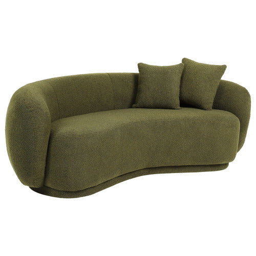 LIVING FUSION MILLIE 3 SEATER ROUNDED TEDDY SOFA