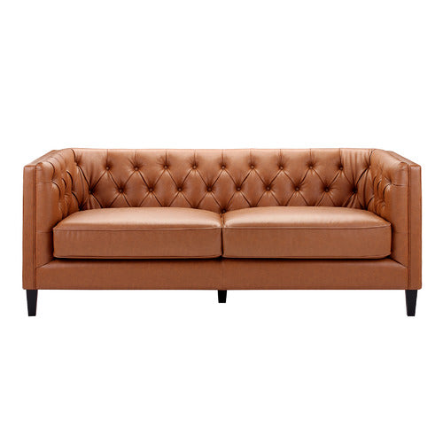 THIAGO 3 SEATER PREMIUM FAUX LEATHER SOFA