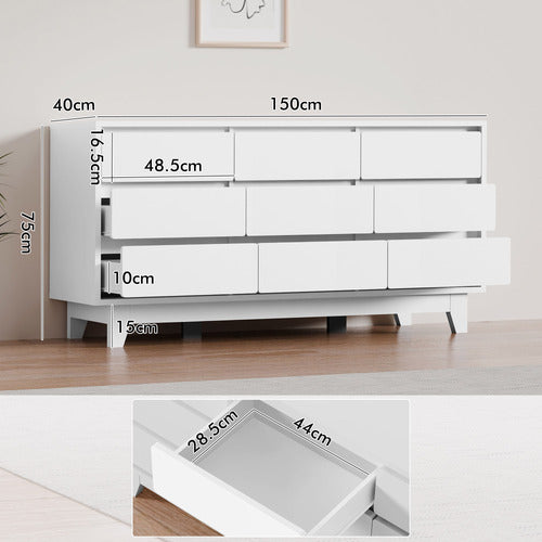 HOXTON ROOM LUTTRELL 9 DRAWER CHEST