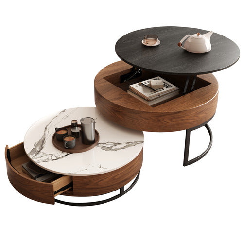 SHIRLEY LANE FURNITURE 2 PIECE LUISA NESTING COFFEE TABLE SET