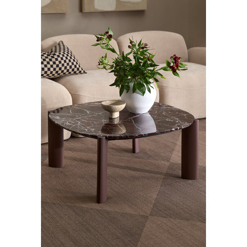 MARILYN MERLOT MARBLE COFFEE TABLE