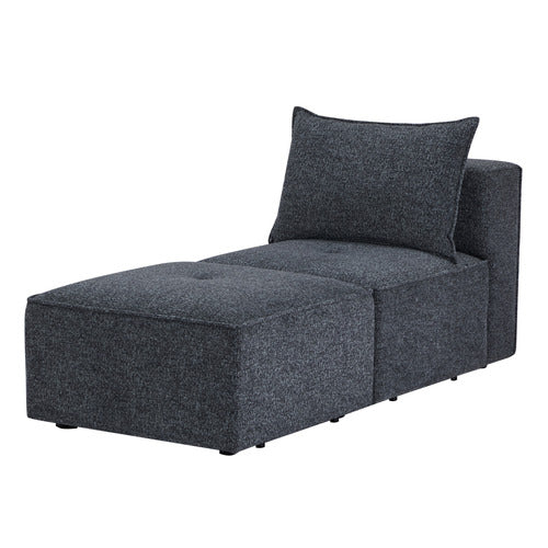 MIKASA FURNITURE RHODES 3 SEATER MODULAR SOFA SET WITH OTTOMAN