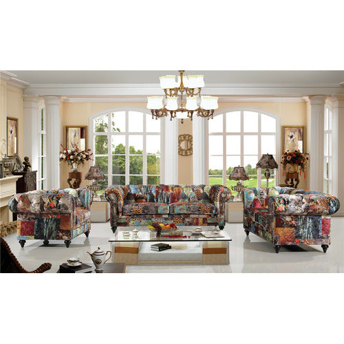 BY DESIGNS CELIA 3 SEATER CHESTERFIELD SOFA