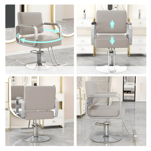 MODERN COLLECTIVE VERONICA FAUX LEATHER SALON CHAIR