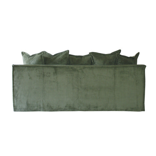 HYDE PARK HOME CUMULUS 3 SEATER CORDUROY SLIPCOVER SOFA