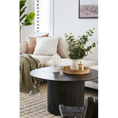 ANIKA ROUND MANGO WOOD COFFEE TABLE