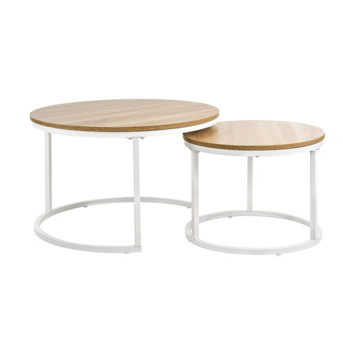 LIVING FUSION 2 PIECE LEONID NESTING COFFEE TABLE SET