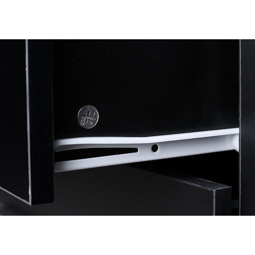 MIKASA FURNITURE 178CM BLACK ZANDA TV UNIT