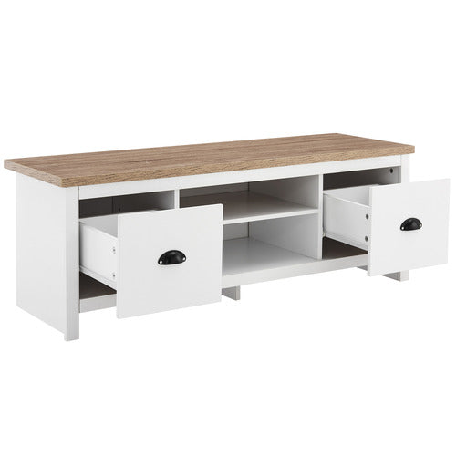 CORE LIVING WHITE & NATURAL EAST HASTINGS ENTERTAINMENT UNIT