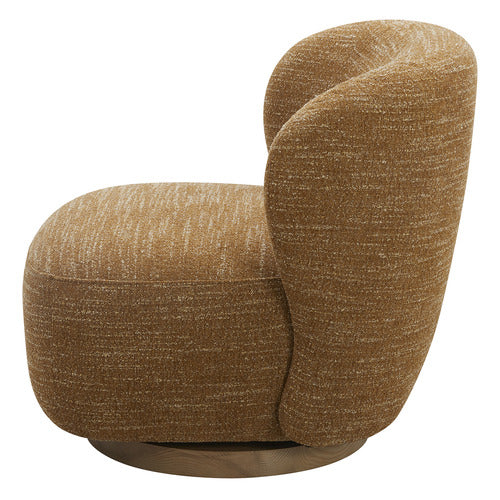 LIBBY UPHOLSTERED SWIVEL ACCENT CHAIR
