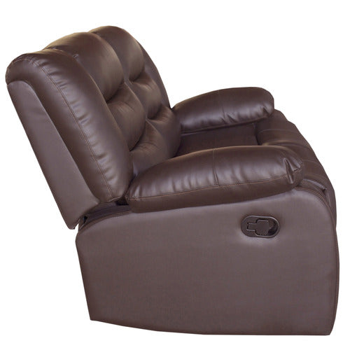 SOUTHERN STYLERS IPANEMA 2 SEATER FAUX LEATHER RECLINER SOFA