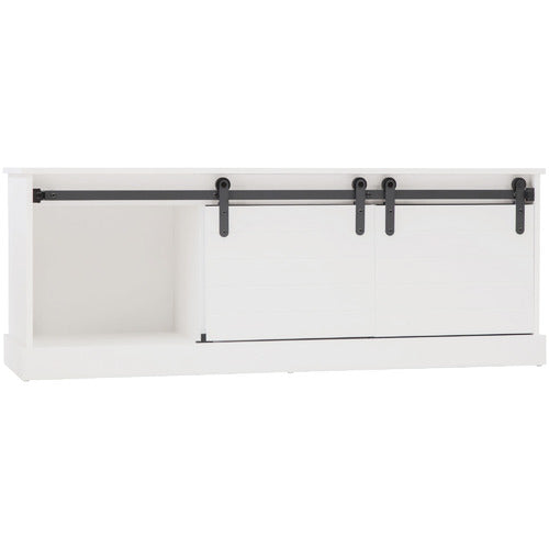 WEST VALLEY INTERIORS WHITE HAMPTONS 2 DOOR ENTERTAINMENT UNIT