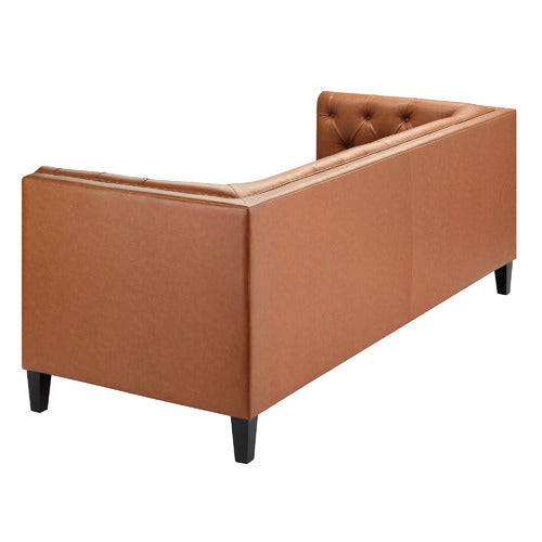 THIAGO 3 SEATER PREMIUM FAUX LEATHER SOFA