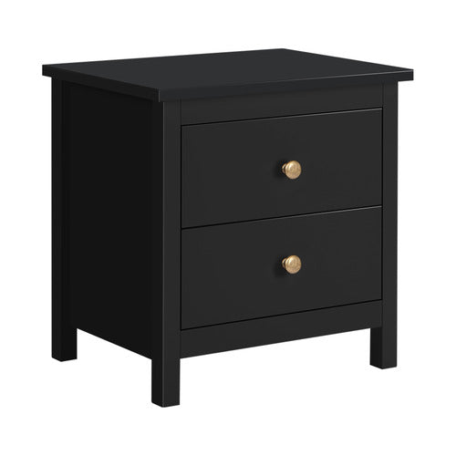 HOXTON ROOM GEOFFREY 2 DRAWER BEDSIDE TABLE