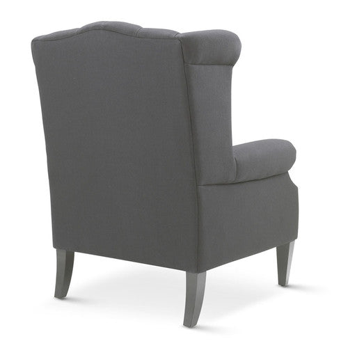 HYDE PARK HOME CHARCOAL DUKE WINGBACK ARMCHAIR