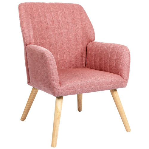 LIVING FUSION ELWINE RUBBERWOOD ARMCHAIR
