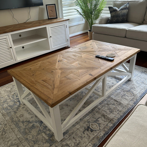 HAMILTON FURNITURE ELLIOT RECYCLED WOOD COFFEE TABLE