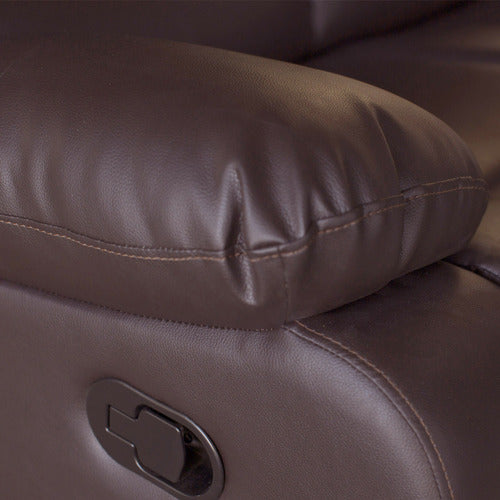 SOUTHERN STYLERS IPANEMA 2 SEATER FAUX LEATHER RECLINER SOFA