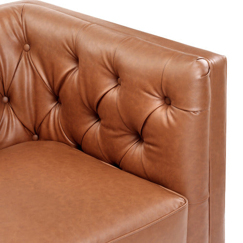 THIAGO 3 SEATER PREMIUM FAUX LEATHER SOFA